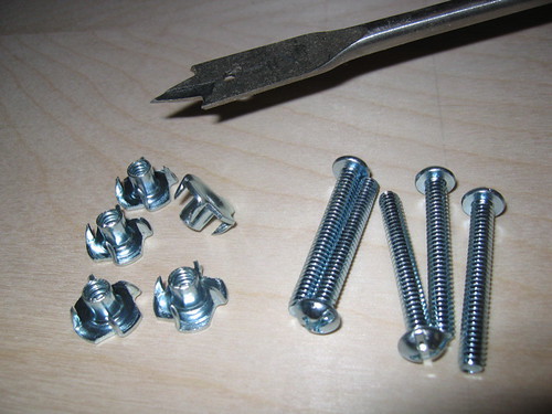 Additional workshop view of install removable rail hardware (photo 4) during a DIY poker table build